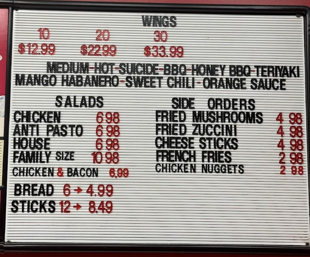 Adam's Pizza Menu image 2